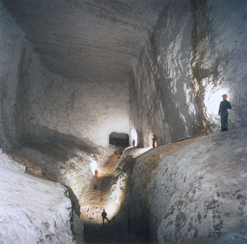 Limestone caverns beneath Hendre